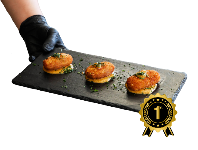 Croqueta de caña de lomo en salsa de ibéricos, premio Croqueta Crush 2025